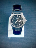 Premium Luxury Men's Black Leather Watch