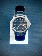 Premium Luxury Men's Black Leather Watch