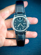 Premium Luxury Men's Black Leather Watch