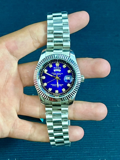 Premium Blue Dial Watch - Wristxwear.shop