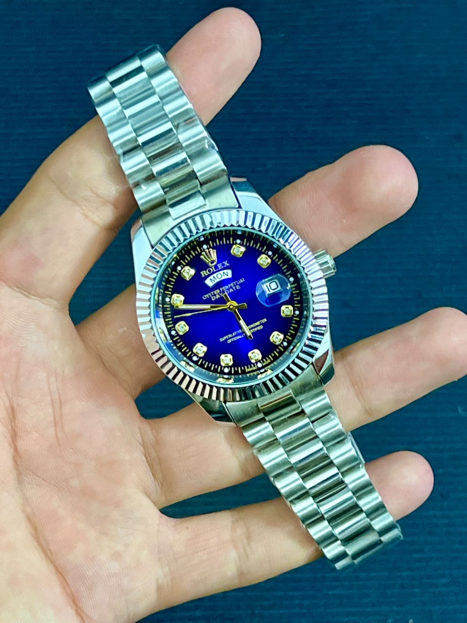 Premium Blue Dial Watch - Wristxwear.shop