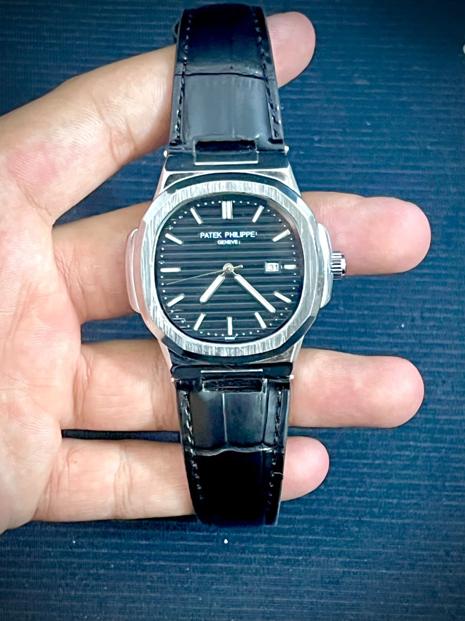 Premium Luxury Men's Black Leather Watch - Wristxwear.shop