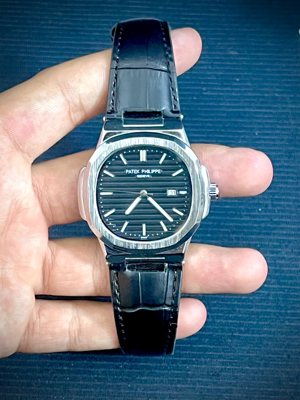 Premium Luxury Men's Black Leather Watch - Wristxwear.shop