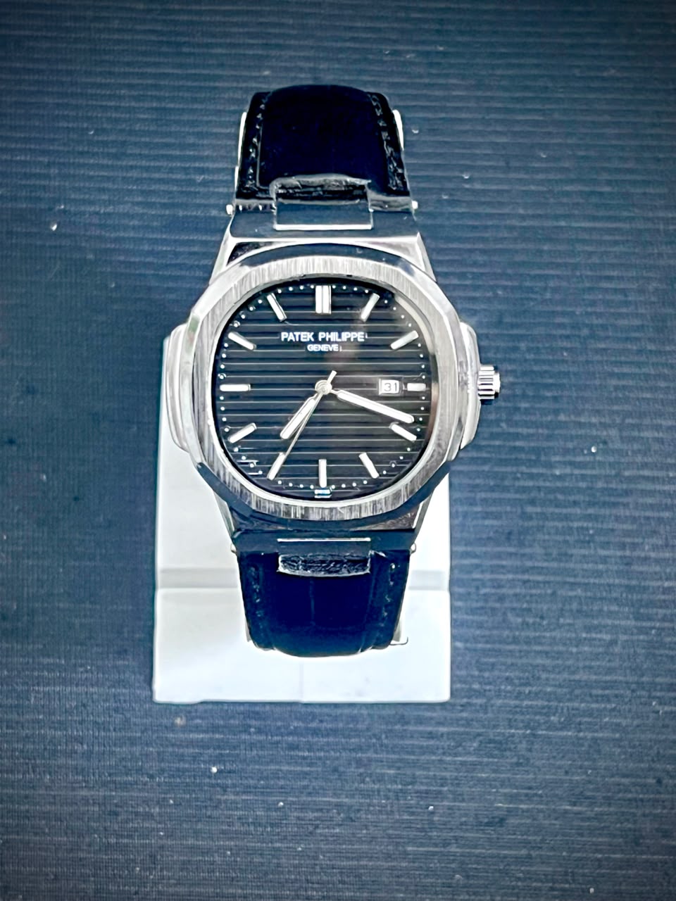 Premium Luxury Men's Black Leather Watch - Wristxwear.shop